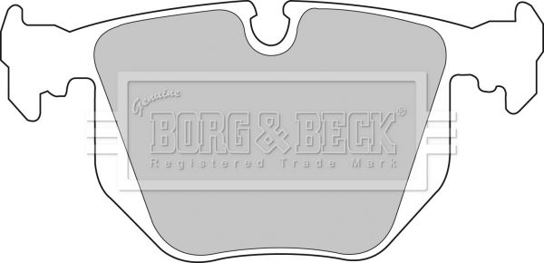 BORG & BECK Комплект тормозных колодок, дисковый тормоз BBP1562